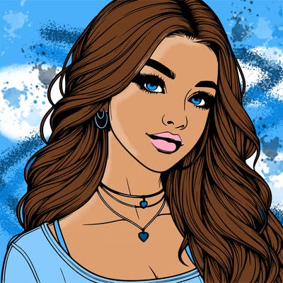 detailed realistic girl