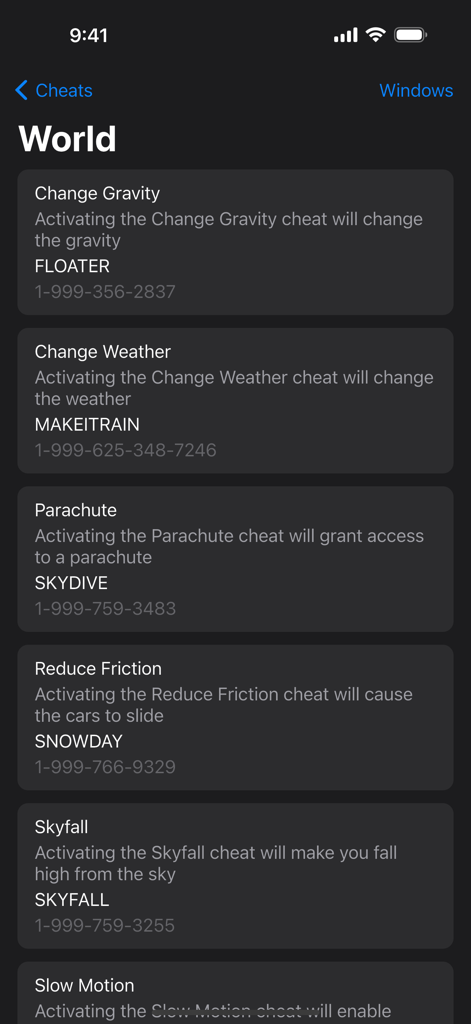 All Cheats for GTA 5 (V) - Un elenco di codici cheat ambientali per Grand Theft Auto 5 su Windows
