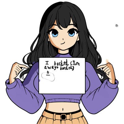 girl holding a blank sign in a long sleeve crop top