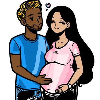 pregnant mom with her husband