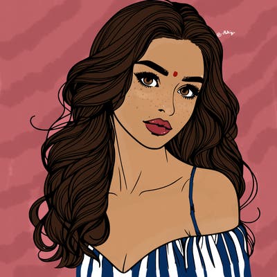 beautiful realistic girl