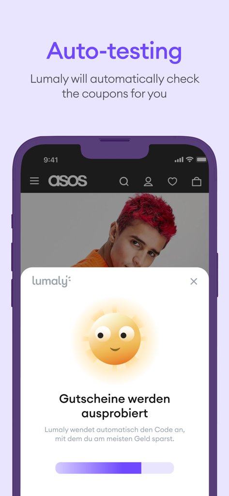 Lumaly - Lumaly iPhone-App testet automatisch Rabattcoupons auf einer Einkaufswebsite