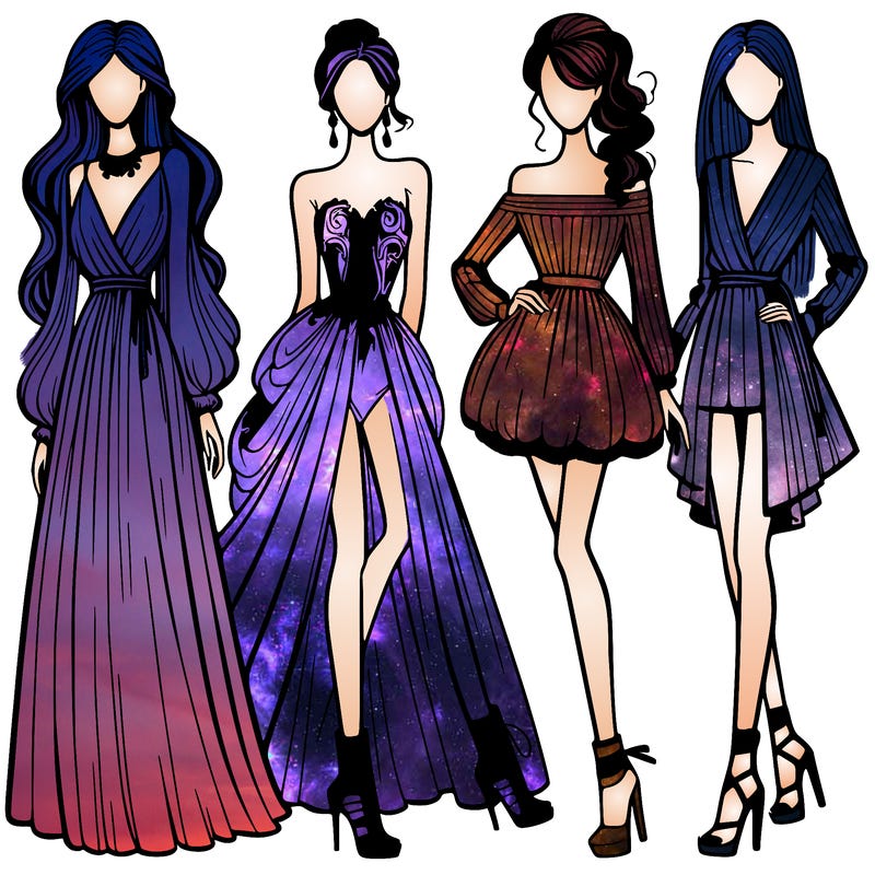 fashion models dresses
