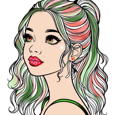 beautiful realistic girl