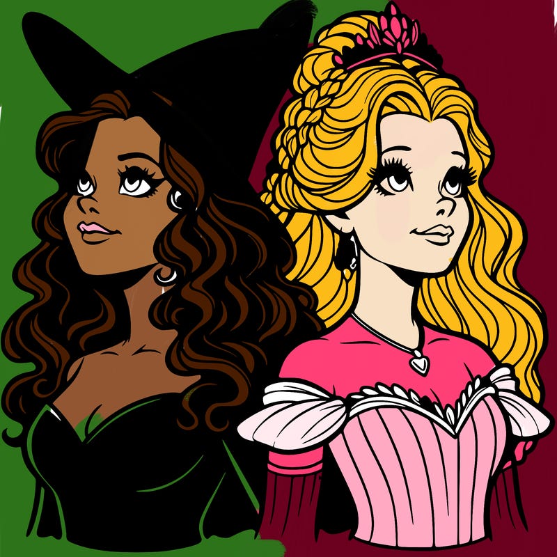 'elphaba and glinda (realistic)