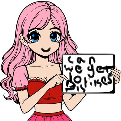 realistic pretty girl holding blank sign