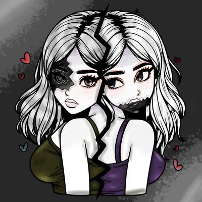 realistic girl split