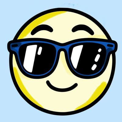 emoji with sunglasses
