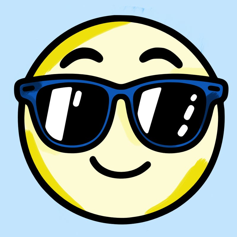 emoji with sunglasses