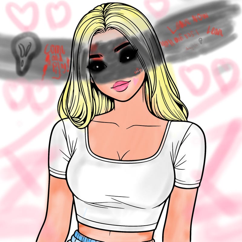 realistic girl with crop top