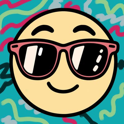 emoji with sunglasses