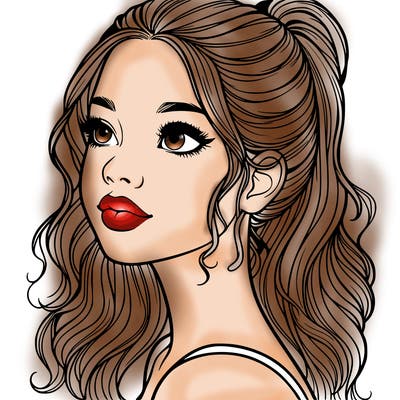 beautiful realistic girl