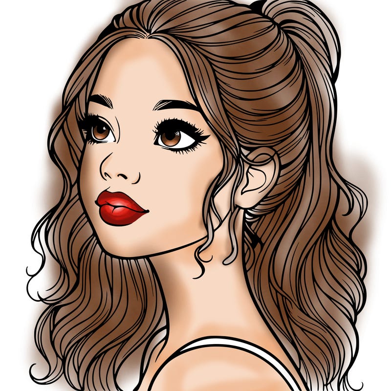 beautiful realistic girl