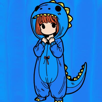 dino onesies on girl