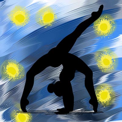 gymnastics handstand split