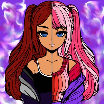 realistic girl split