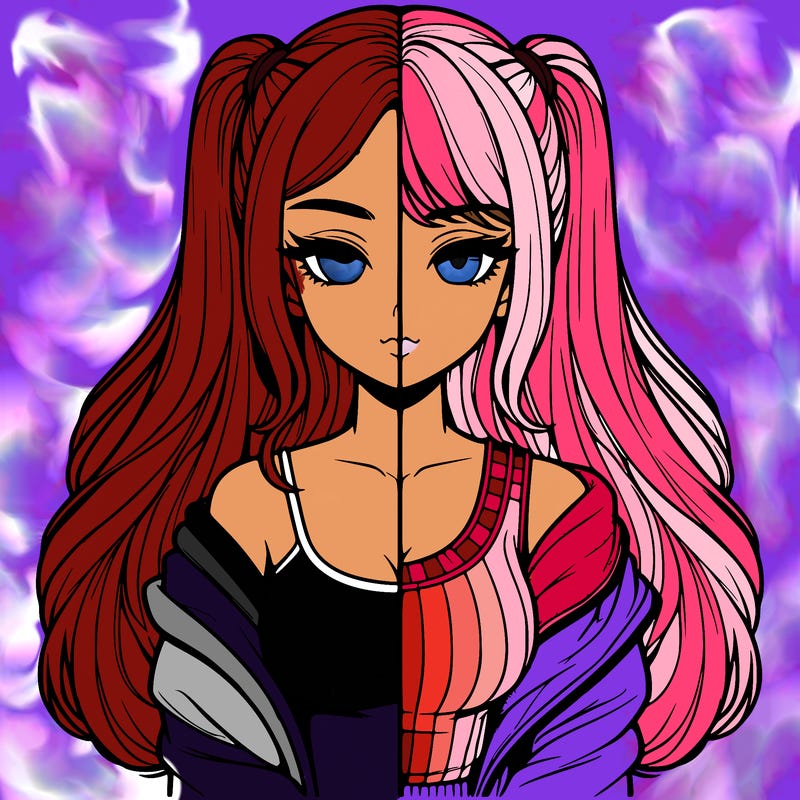 realistic girl split