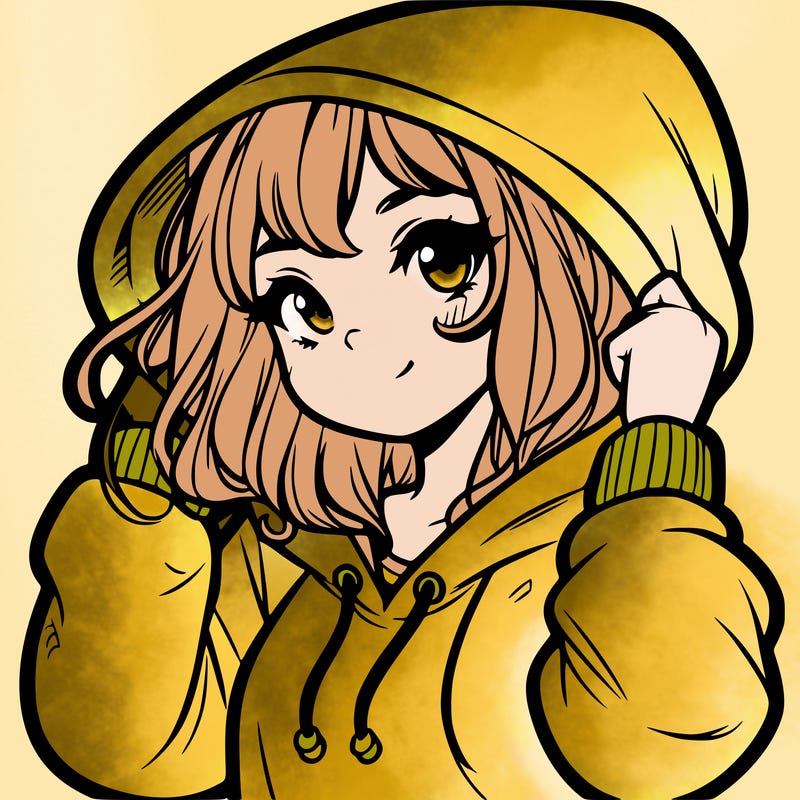 girl with hoodie