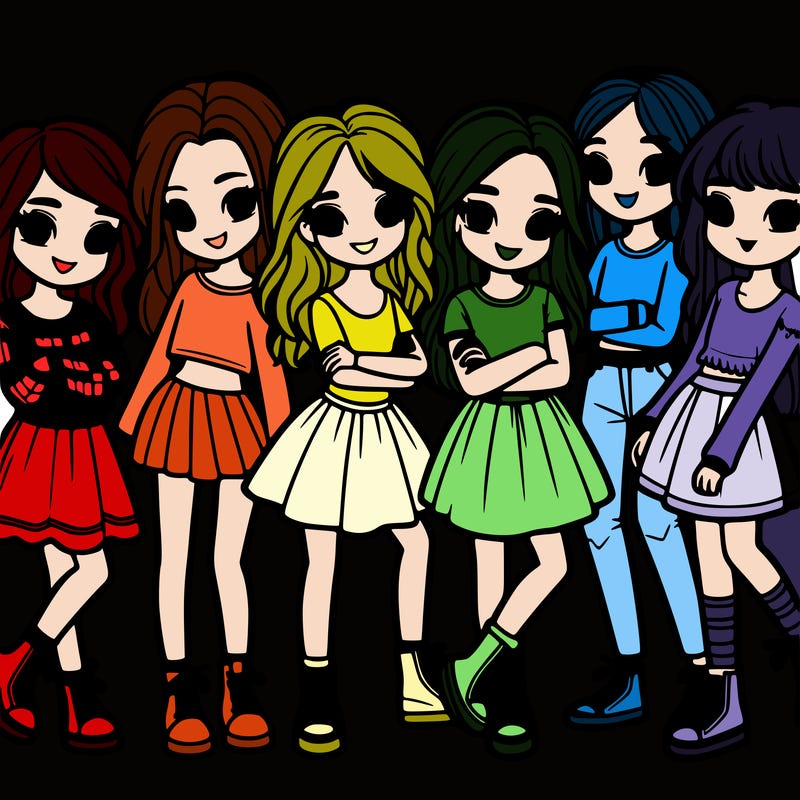 group of girls