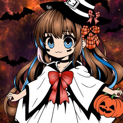 halloween anime girl