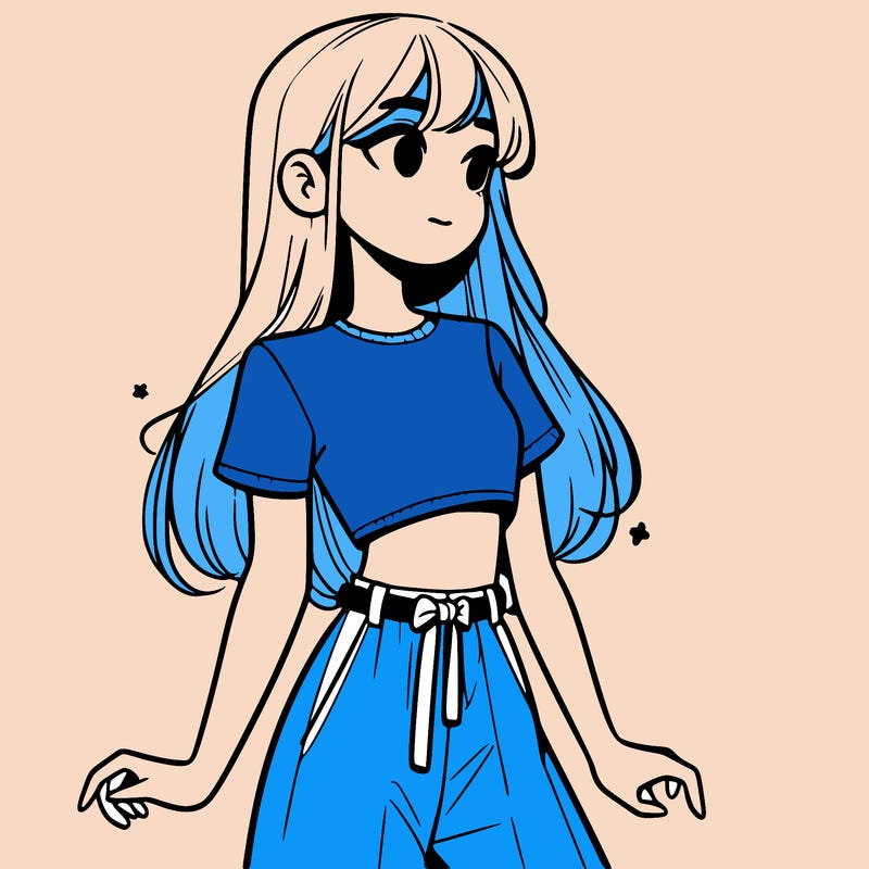 girl in a cute crop top