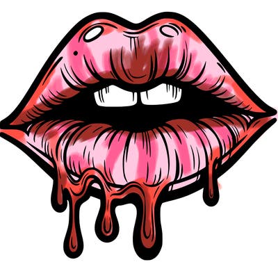 lips that look realistic and drip