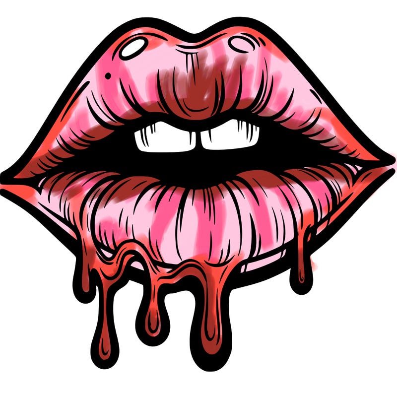 lips that look realistic and drip