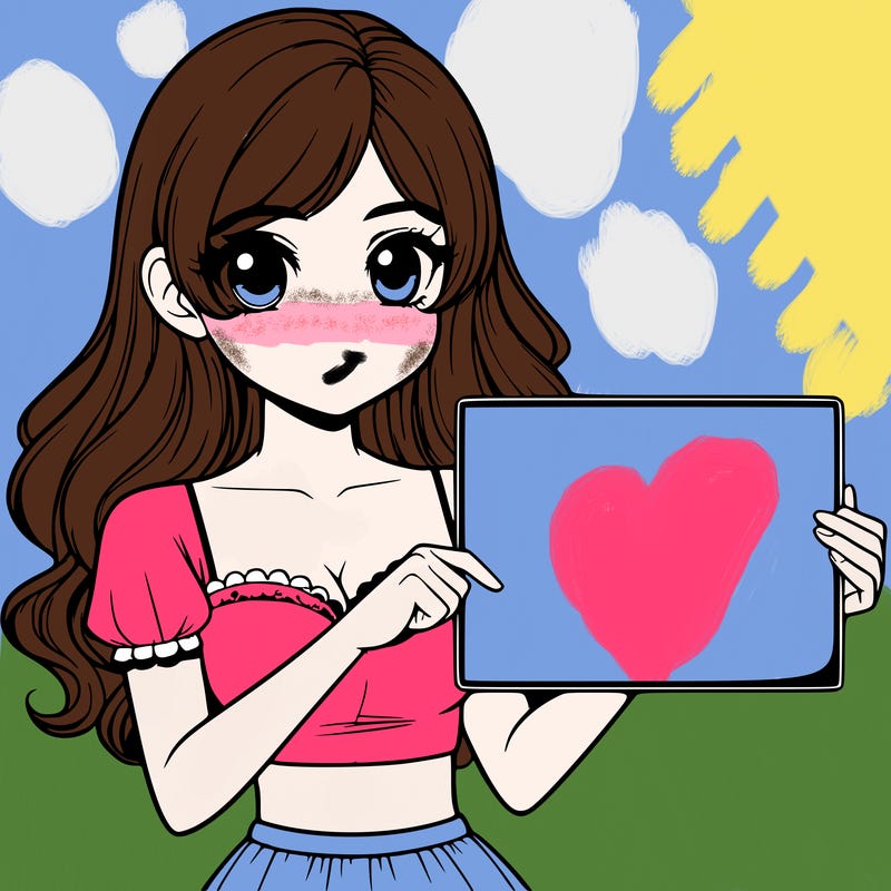 realistic pretty girl holding blank sign