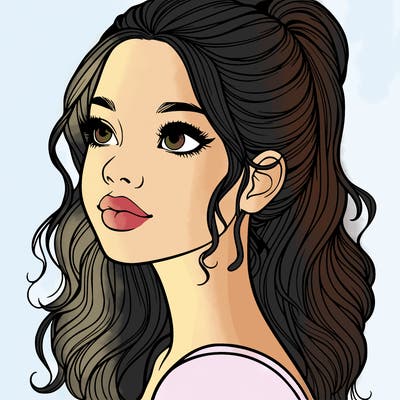 beautiful realistic girl