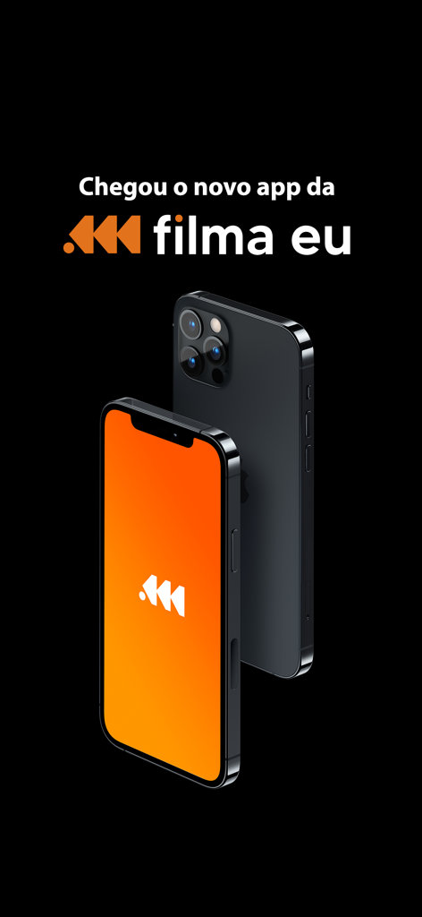 Filma Eu sports app splash screen displayed on an iPhone