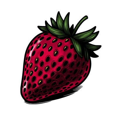 realstic strawberry