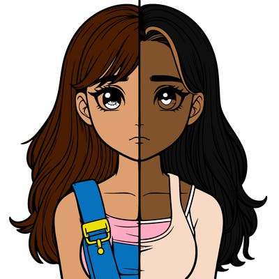 realistic girl split