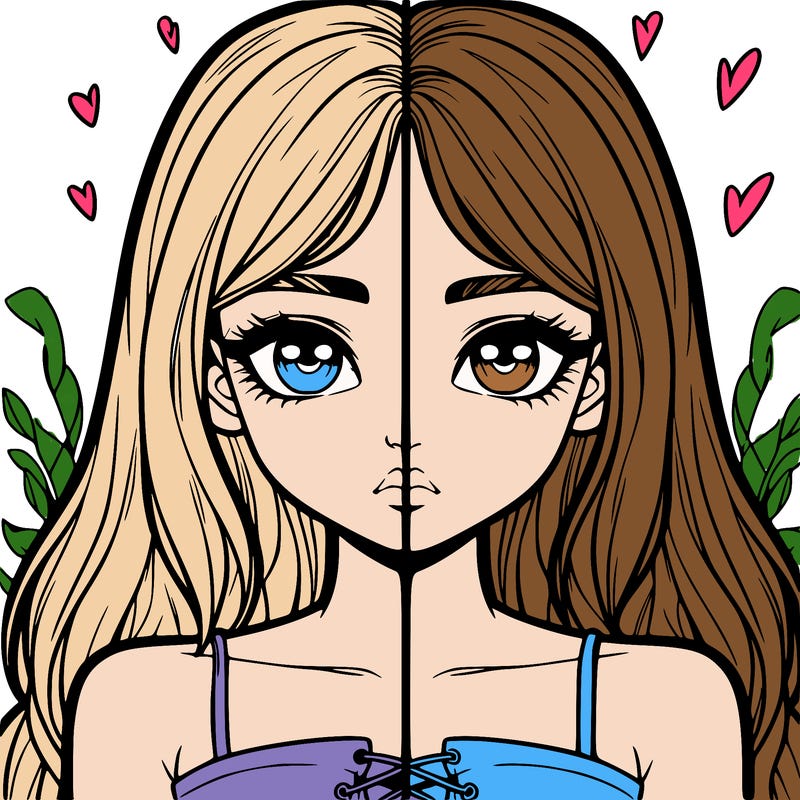 realistic girl split