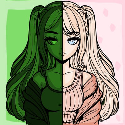 realistic girl split
