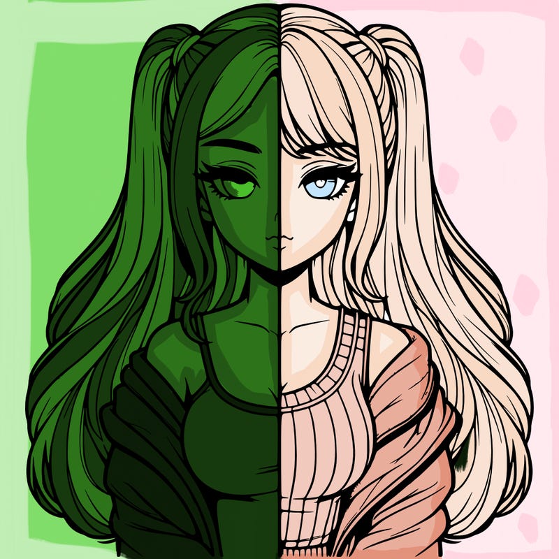 realistic girl split