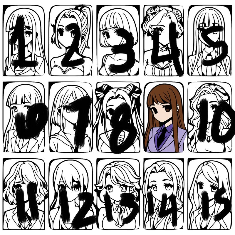 girls that look diffrent anime