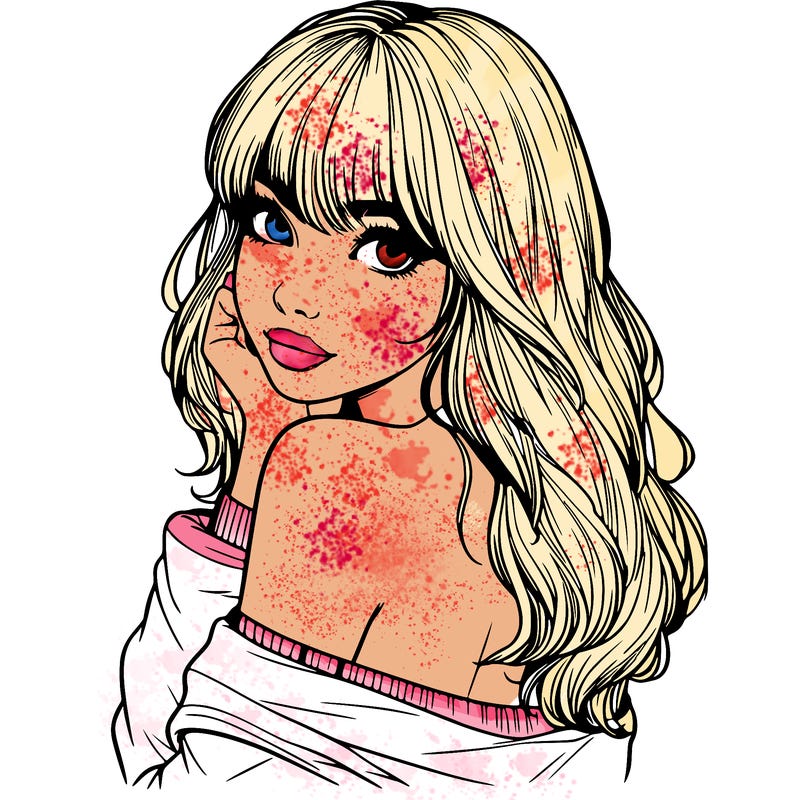 realistic girl with bangs looking over her shoulder