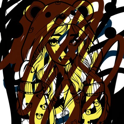 realistic girl in a animal pjs hoodie