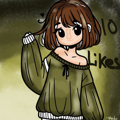 girl in baggy sweater hanging off her shoulder