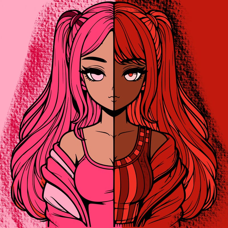 realistic girl split