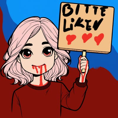 realistic girl holding up a sign