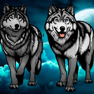 realistic wolves
