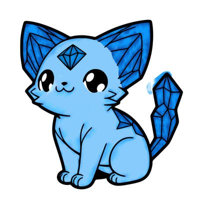 crystal kitten