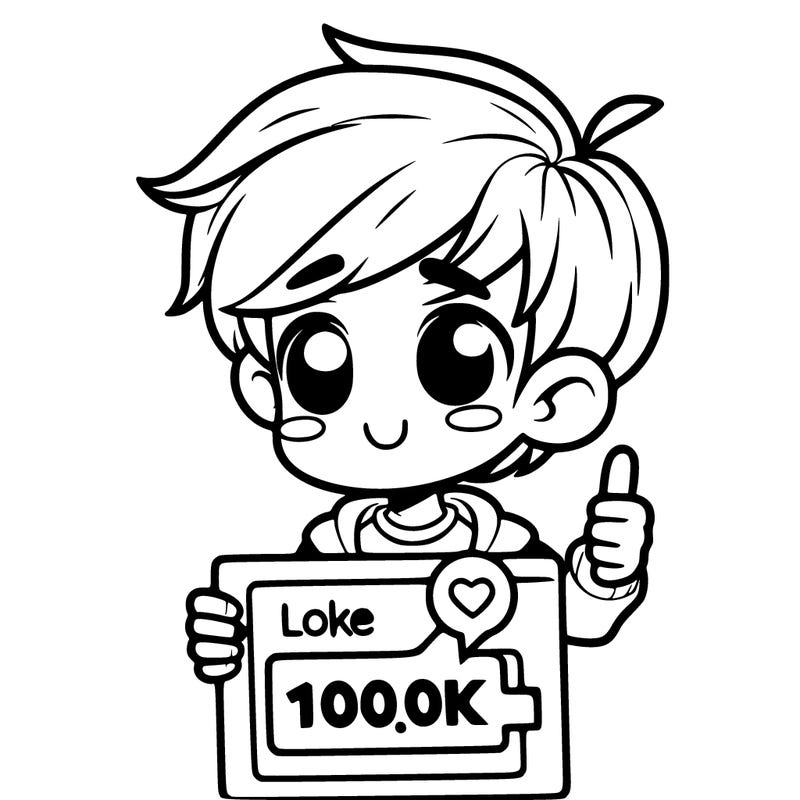 a boy asking for 100k likes