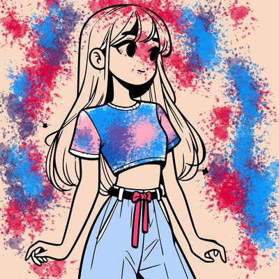 girl in a cute crop top