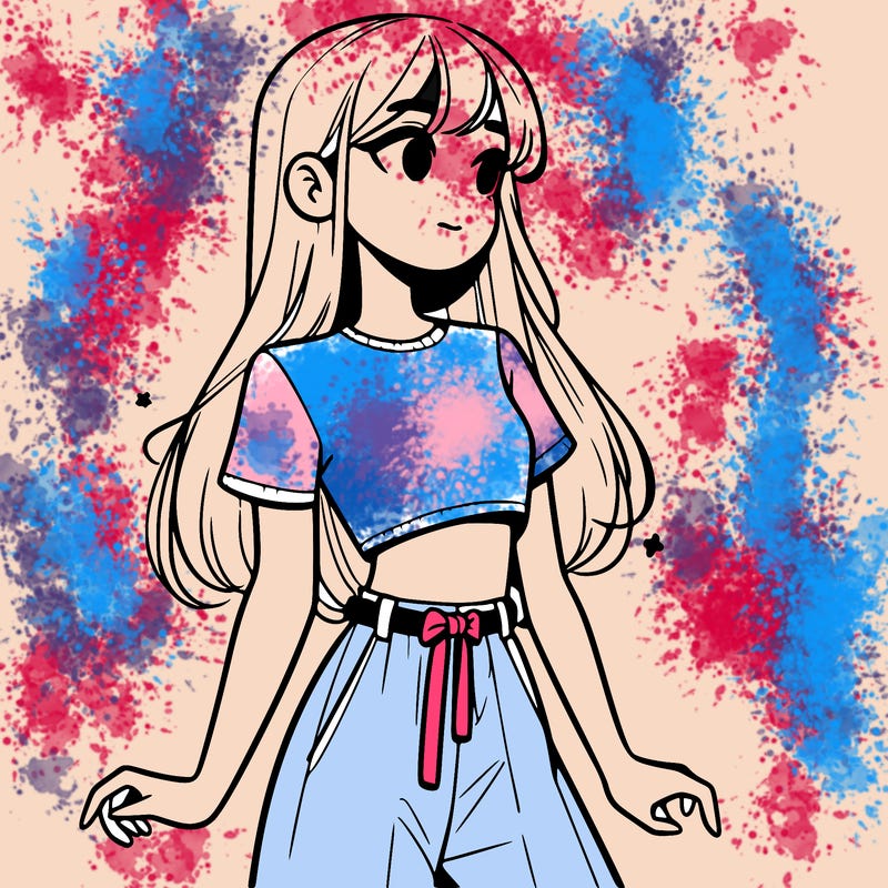 girl in a cute crop top