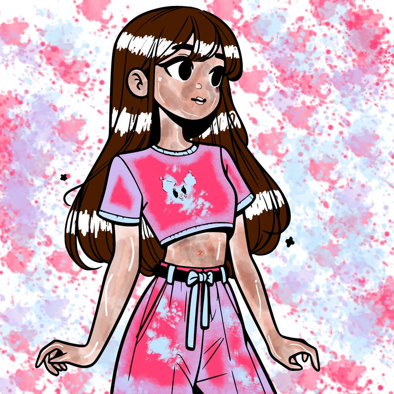 girl in a cute crop top