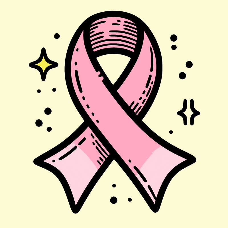 ribbon symbol of national breast cancer awareness month