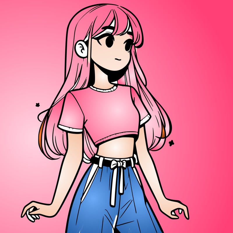 girl in a cute crop top
