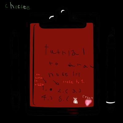 blank clip board with pen